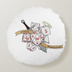 Coussins Ronds Conception de dés Paladin