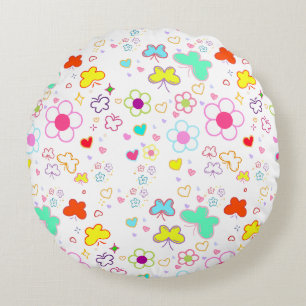 Coussins Ronds Conception de papier d'emballage pour cadeau