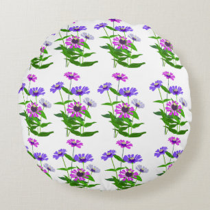Coussins Ronds Conception minimaliste spirituelle florale céleste