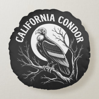 Coussins Ronds Condor de Californie pour hommes et femmes