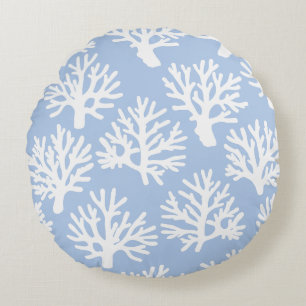 Coussins Ronds Coral Drift Bleu Tendre