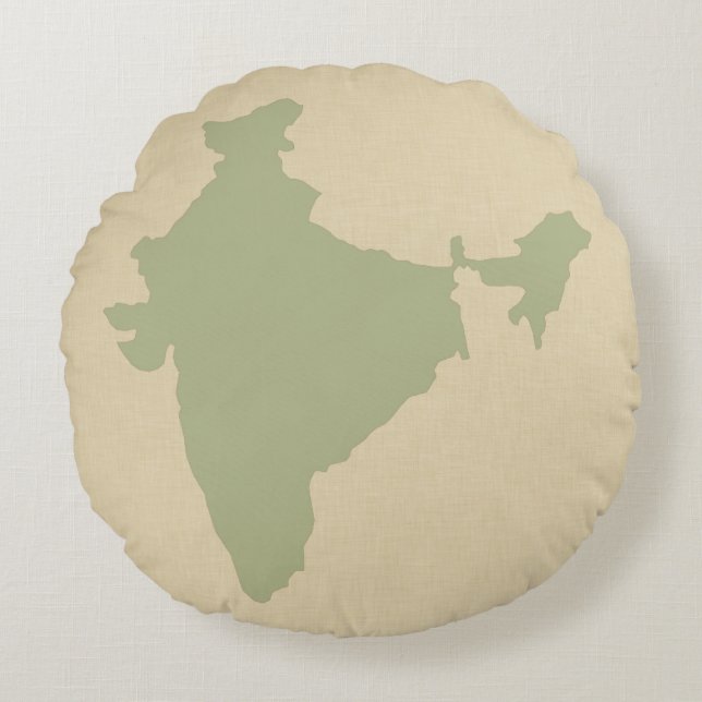 Coussins Ronds Corriander Spice Moods Inde (Devant)