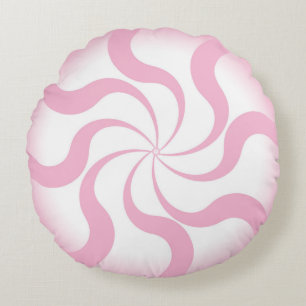Coussins Ronds Coton Candy rose Lisse oreiller