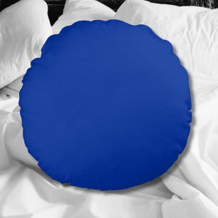 Coussins Ronds Couleur solide de cobalt électrique   Classic Eleg