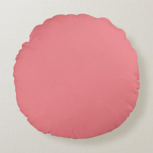 Coussins Ronds Couleur solide rose