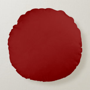 Coussins Ronds Couleur solide Velours rouge Classique Élégant
