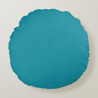 Coussins Ronds Couleur Turquoise profonde (bleu/turquoise)