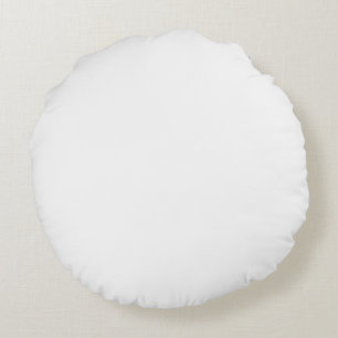 Coussins Ronds Couleur uni blanche