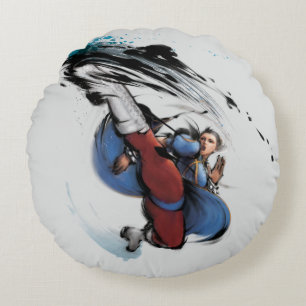 Coussins Ronds Coup-de-pied de Chun-Li