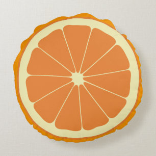 Coussins Ronds Coupe orange