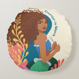 Coussins Ronds Courage Ariel en vagues