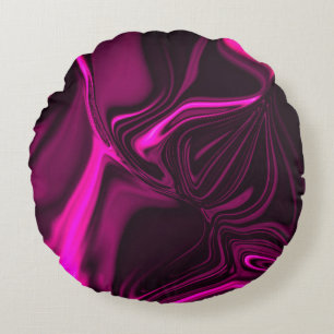 Coussins Ronds Courbes roses ou violettes sur arrière - plan viol