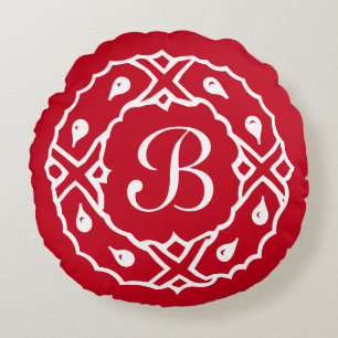 Coussins Ronds Couronne de Noël Maison de vacances déco ronde cou