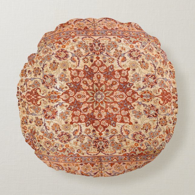 Coussins Ronds Crème pourrie brune de Perse Tan  (Devant)
