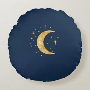 Coussins Ronds Crescent Moon étoile