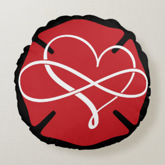 Coussins Ronds CROIX DE MALTESE avec COEUR et INFINITÉ