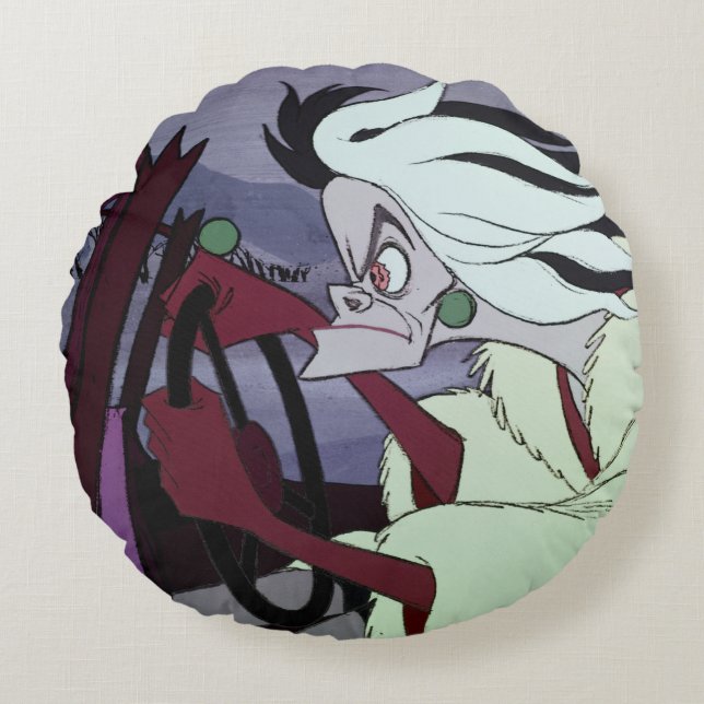 Coussins Ronds Cruela de Vil| Conduite (Devant)