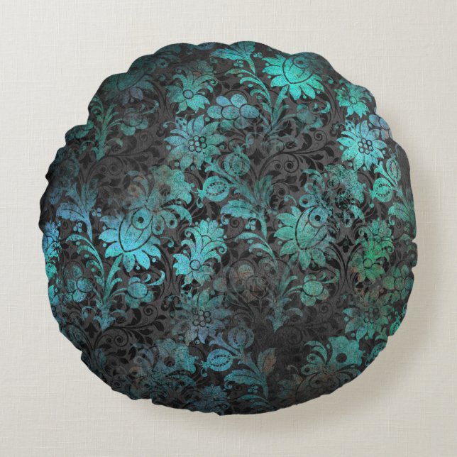 Coussins Ronds Cuisine gothique victorienne Damask (Devant)