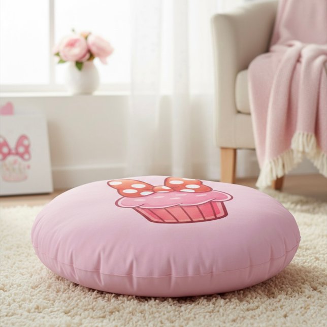Coussins Ronds Cupcake Round Pillow (Créateur téléchargé)