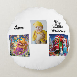 Coussins Ronds Custom Disney Princess Picture Pillow Throw Pillow