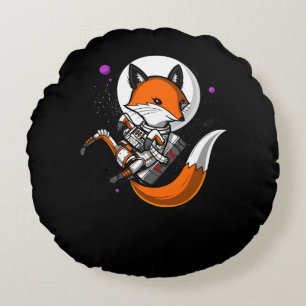 Coussins Ronds Cute Fox Space Astronaut Animal