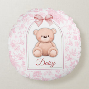 Coussins Ronds Daisy Conception personnalisée d'ours en peluche