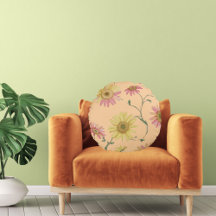 Daisy Fleur sauvage Rose & Jaune Motif sur