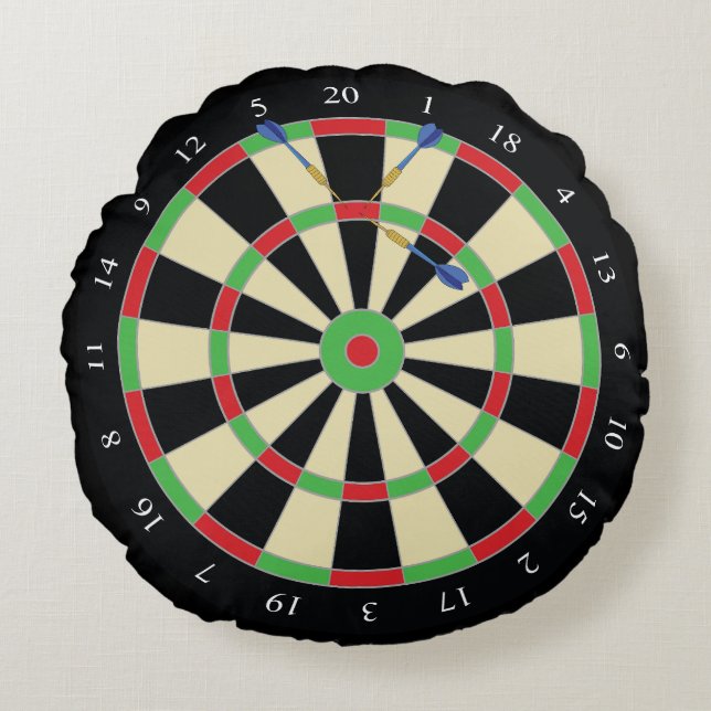 Coussins Ronds Dart Player 180 Treble Top Dartboard (Devant)