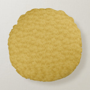 Coussins ronds de vrai concepteur texturisé d'or