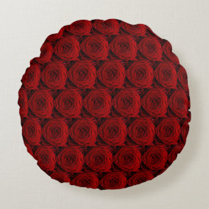 Coussins Ronds Décor maison ou chambre enfant "Rose Print"