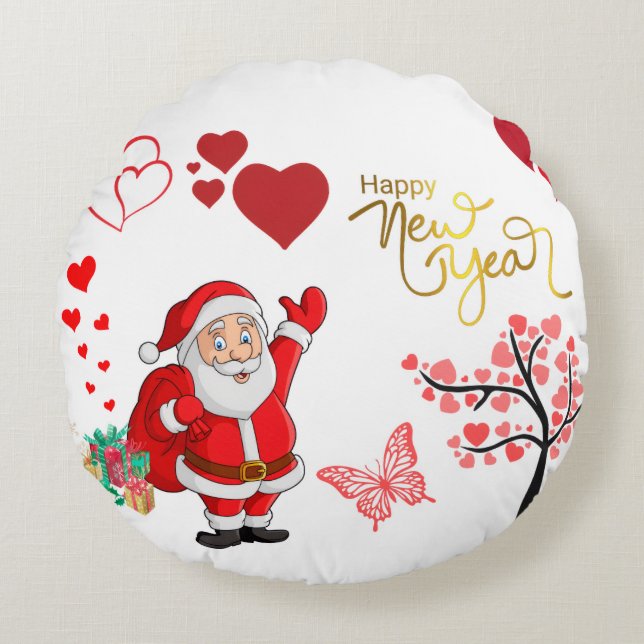 Coussins Ronds Decorative Bed & Sofa Pillow (Devant)