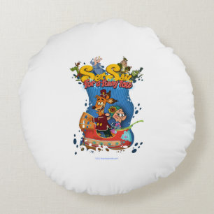 Coussins Ronds Définir la voile pour un conte amusant