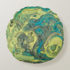 Design d'art original Oreiller vert Abstrait