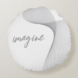 Coussins Ronds Design graphique moderne, simple et élégant d'Imag