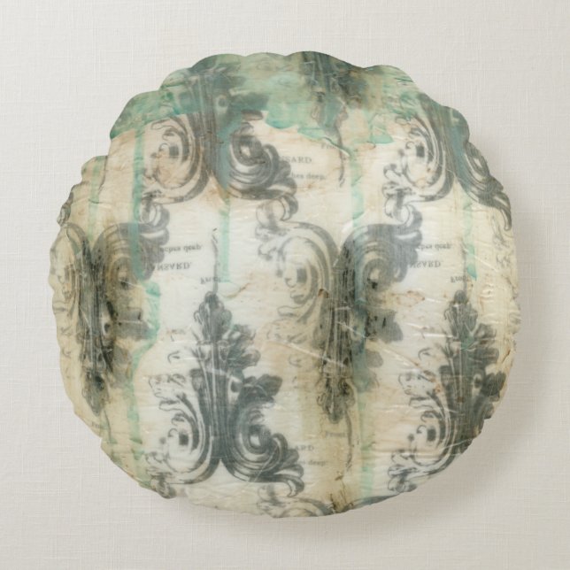 Coussins Ronds Design moderne Fleur De Lis (Devant)