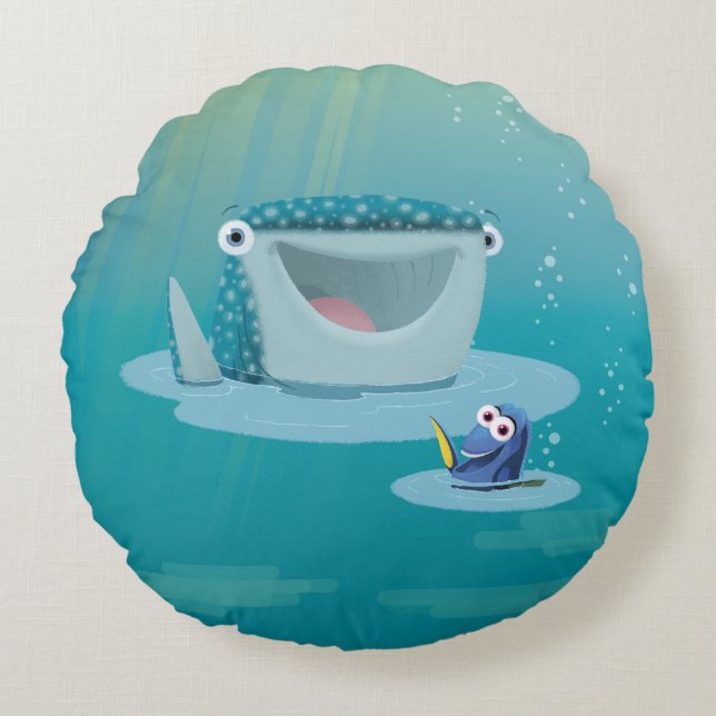 Coussins Ronds Destin & Dory| Bulles (Devant)