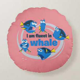 Coussins Ronds Destin  Je suis floue en baleine