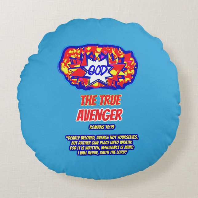 COUSSINS RONDS DIEU EST LE VÉRITABLE AVENGER (Devant)