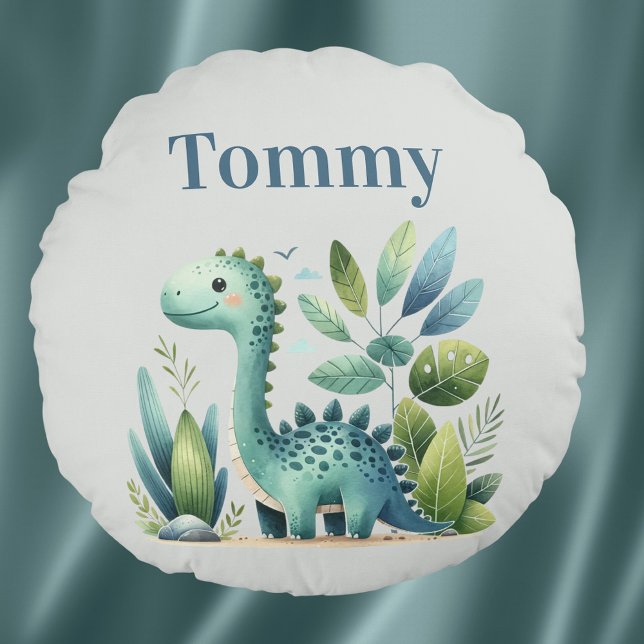 Coussins Ronds Dino Delight (Créateur téléchargé)