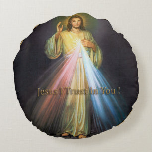 COUSSINS RONDS DIVINE MERCY JESUS J'AI CONFIANCE EN VOUS