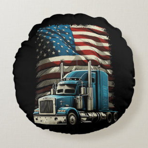 Coussins Ronds Drapeau américain de camionnette pour voiture patr