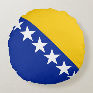 Coussins Ronds Drapeau de BiH