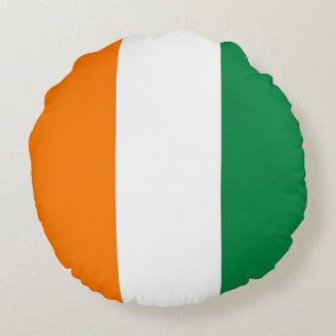 Coussins Ronds Drapeau de Côte d'Ivoire