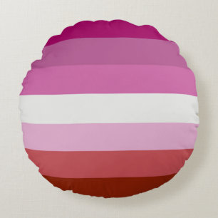 Coussins Ronds Drapeau de fierté lesbienne (Origine)