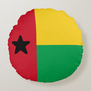 Coussins Ronds Drapeau de la Guinée-Bissau