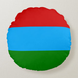 Coussins Ronds Drapeau de la République de Karelia