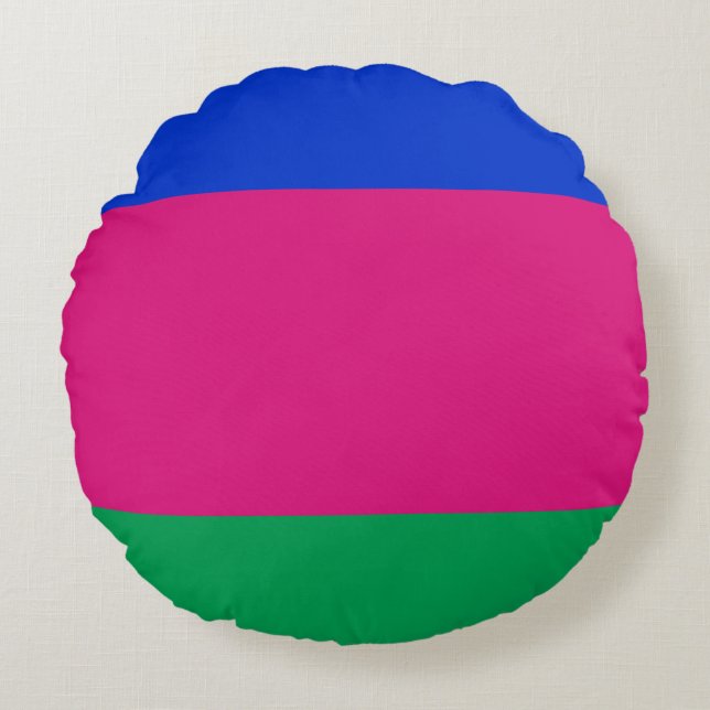 Coussins Ronds Drapeau de la République populaire du Kuban (Devant)