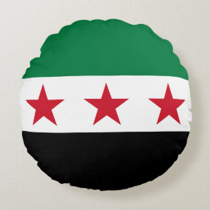 Coussins Ronds Drapeau de la Syrie