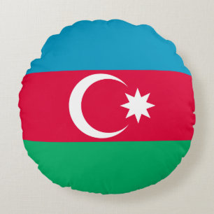 Coussins Ronds Drapeau de l'Azerbaïdjan