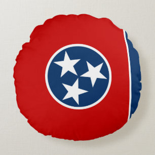 Coussins Ronds Drapeau de l'État du Tennessee